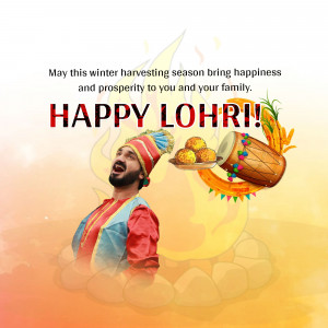 Happy Lohri hd images poster banner status and hd photos